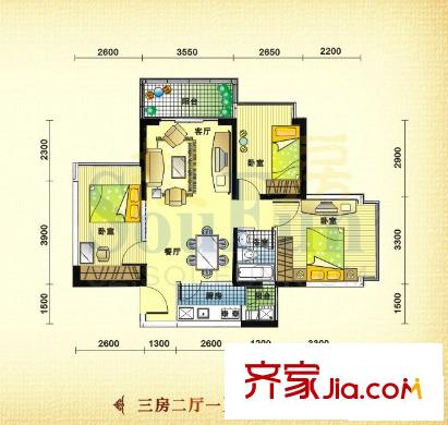 深圳 前海金岸 户型图3