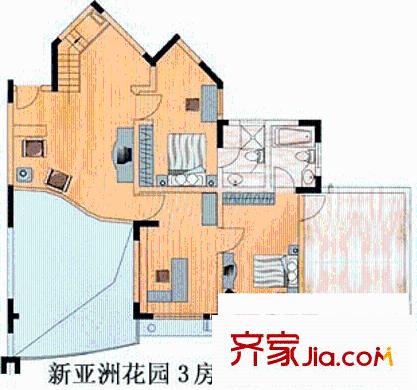 新亚洲花园 户型图