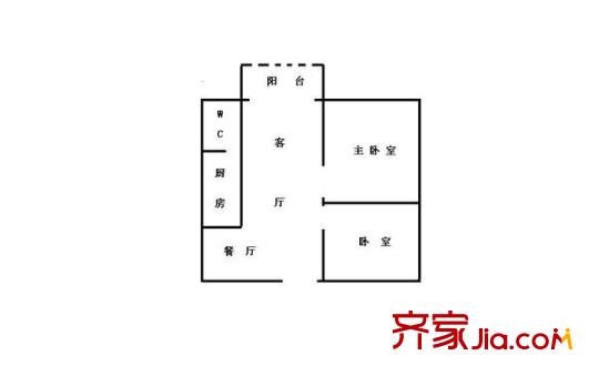 茂业城 2室 户型图