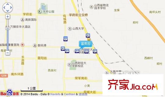 富貴園交通圖太原  