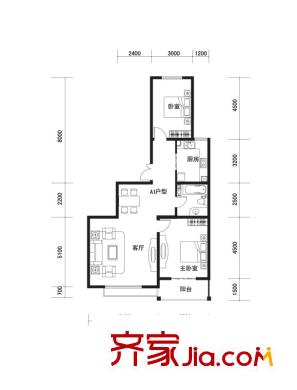 富佳康橋峰景戶型圖A1戶型