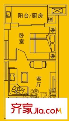 非常小公館戶型圖A戶型公寓平面圖 