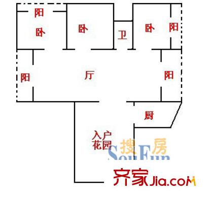 深圳大世纪水山缘户型图5