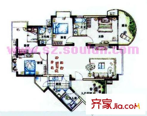 第五公社(星海名城五期) 户型图