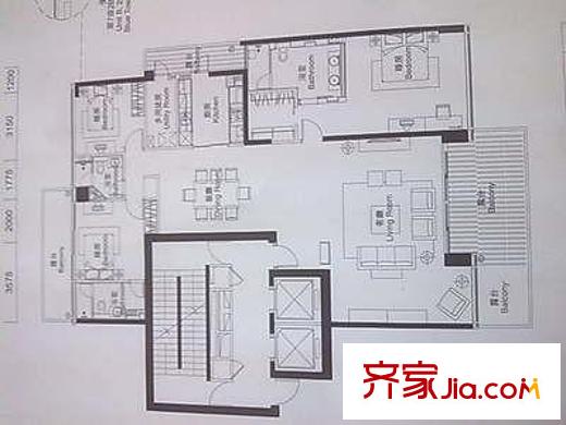 红树西岸 4室 户型图