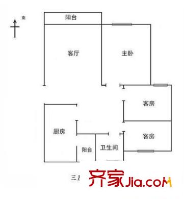 松坪村小区 户型图1