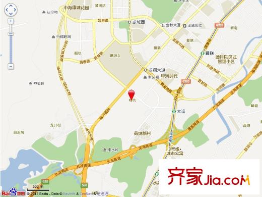 星河时代花园交通图