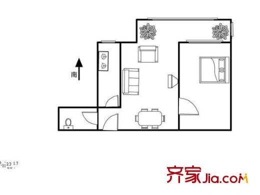 望京西园二区一室一厅一卫