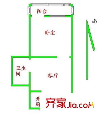 西坝河东里 户型图