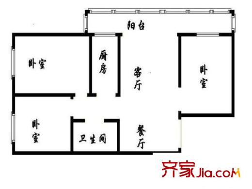 西坝河东里 户型图