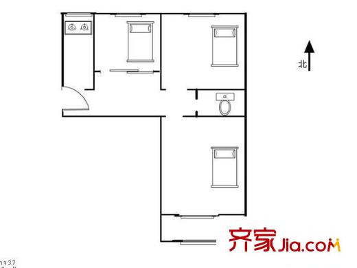 顺源里小区 3室 户型图