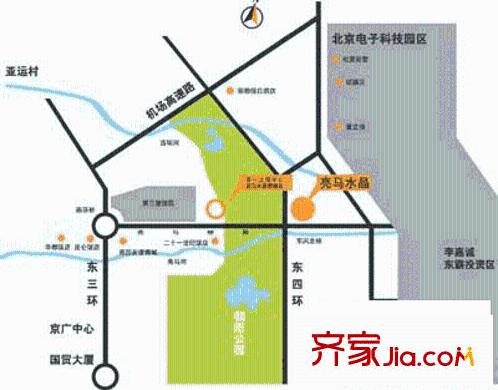 亮马水晶交通图
