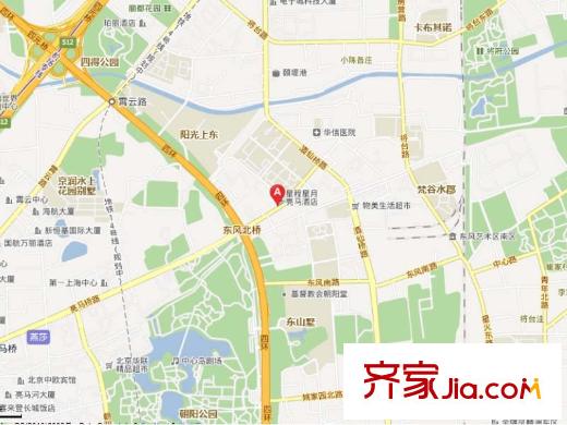亮马水晶交通图