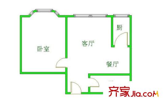 花家地小区户型图1室 户型图 1室1厅1卫1厨