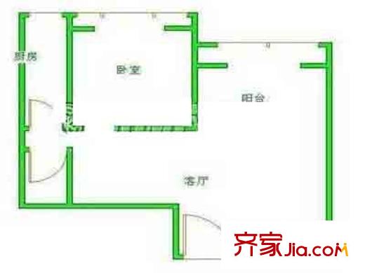 角门13号院户型图户型图 1室1厅1卫1厨