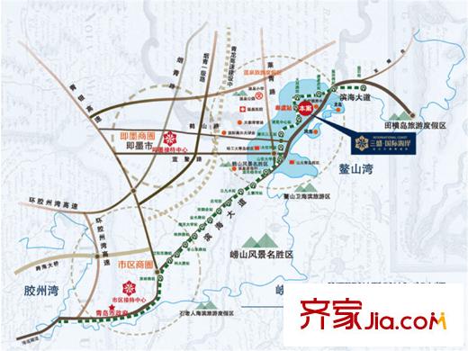 三盛國際海岸交通區(qū)位圖 