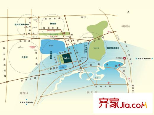 天一仁和之城區(qū)位圖
