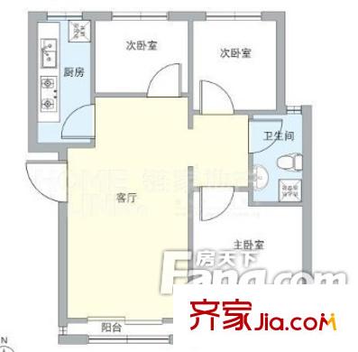天泰定福苑 户型图