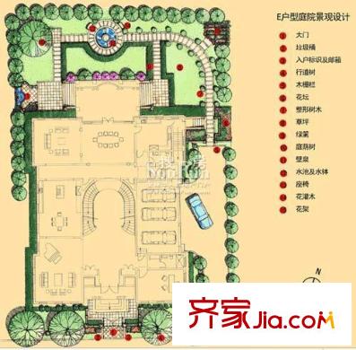 财富城堡E户型 4室6厅5卫1厨