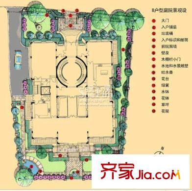 财富城堡B户型 4室6厅4卫1厨