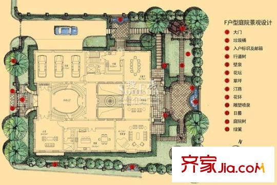 财富城堡F户型 4室6厅5卫1厨