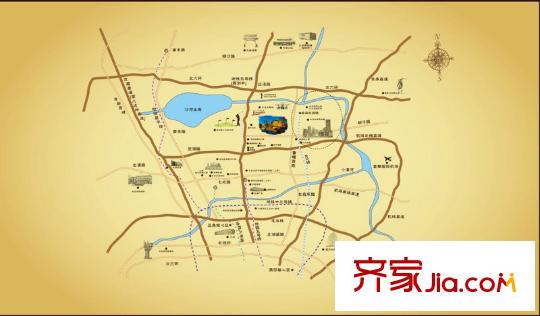 远洋傲北二期交通图