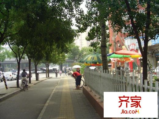 定安里外景图小区街道