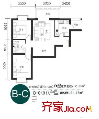 富河园碧水明珠 0室 户型图