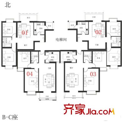 富河园碧水明珠 0室 户型图