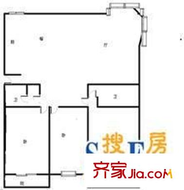 旺海山莊 3室 戶型圖
