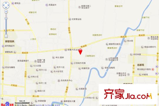 即墨省級經(jīng)濟開發(fā)區(qū)黃甲山路以東、靖海衛(wèi)路以南地塊交通圖