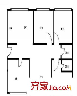 名佳花园一区 4室 户型图
