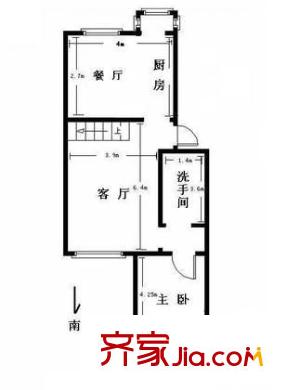 建欣苑六里户型图户型图 1室2厅1卫1厨