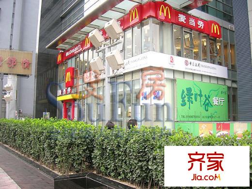 北京上舍外景图幸福大街沿街的商铺