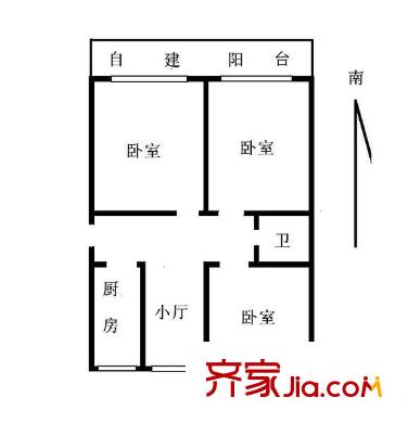 幸福北里 3室 户型图