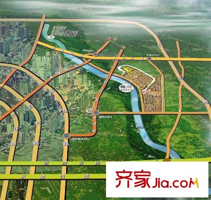 格拉斯小镇交通区位图
