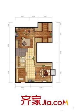 温哥华森林D1户型阁楼 5室3厅5卫1厨