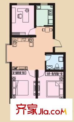 隆和伊頓陽光高層7號樓夢想彼岸戶型 3室1廳1衛(wèi)1廚