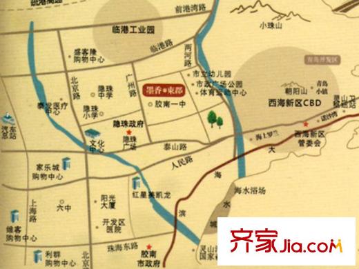 墨香東郡區(qū)位圖