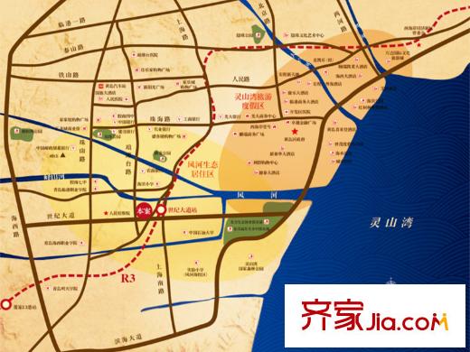 同泰華府區(qū)位圖