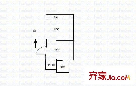 張王廟戶型圖戶型圖1室 1室1廳1衛(wèi)1廚