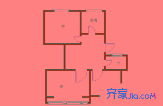登隆巷小區(qū)戶型圖戶型圖 3室 3室1廳1衛(wèi)1廚