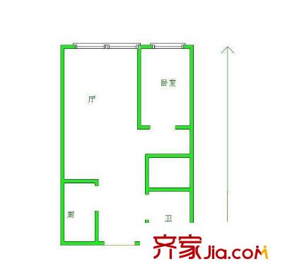 香格里拉菁英匯戶型圖戶型圖 1室  1室2廳1衛(wèi)1廚