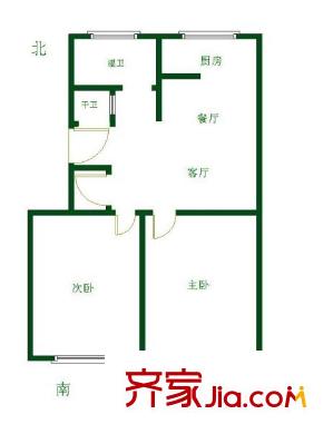 長陽花園戶型圖戶型圖 2室 2室2廳1衛(wèi)1廚