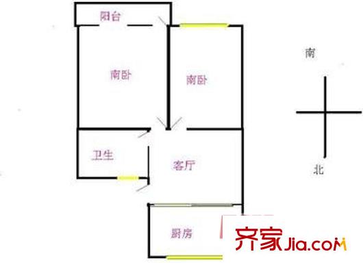 上海 呼玛三村 户型图