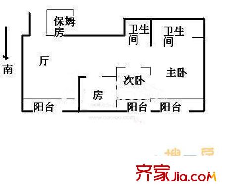 上海 总统公寓 户型图