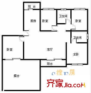 上海 富都花园 户型图