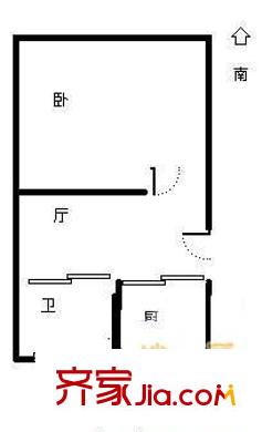 金東名苑戶型圖戶型圖 1室1廳1衛(wèi)1廚