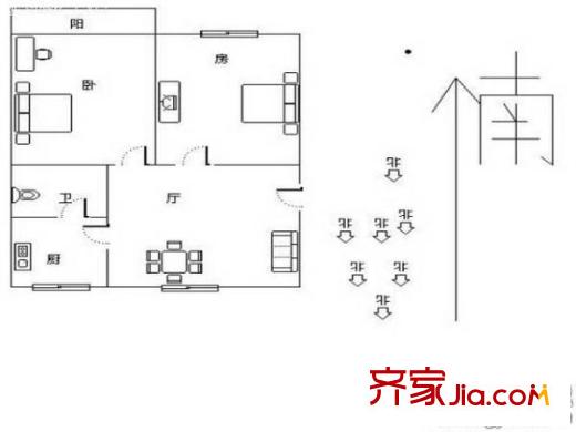 凌高小區(qū) 0室 戶型圖