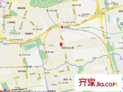 芳華路268弄小區(qū)交通圖